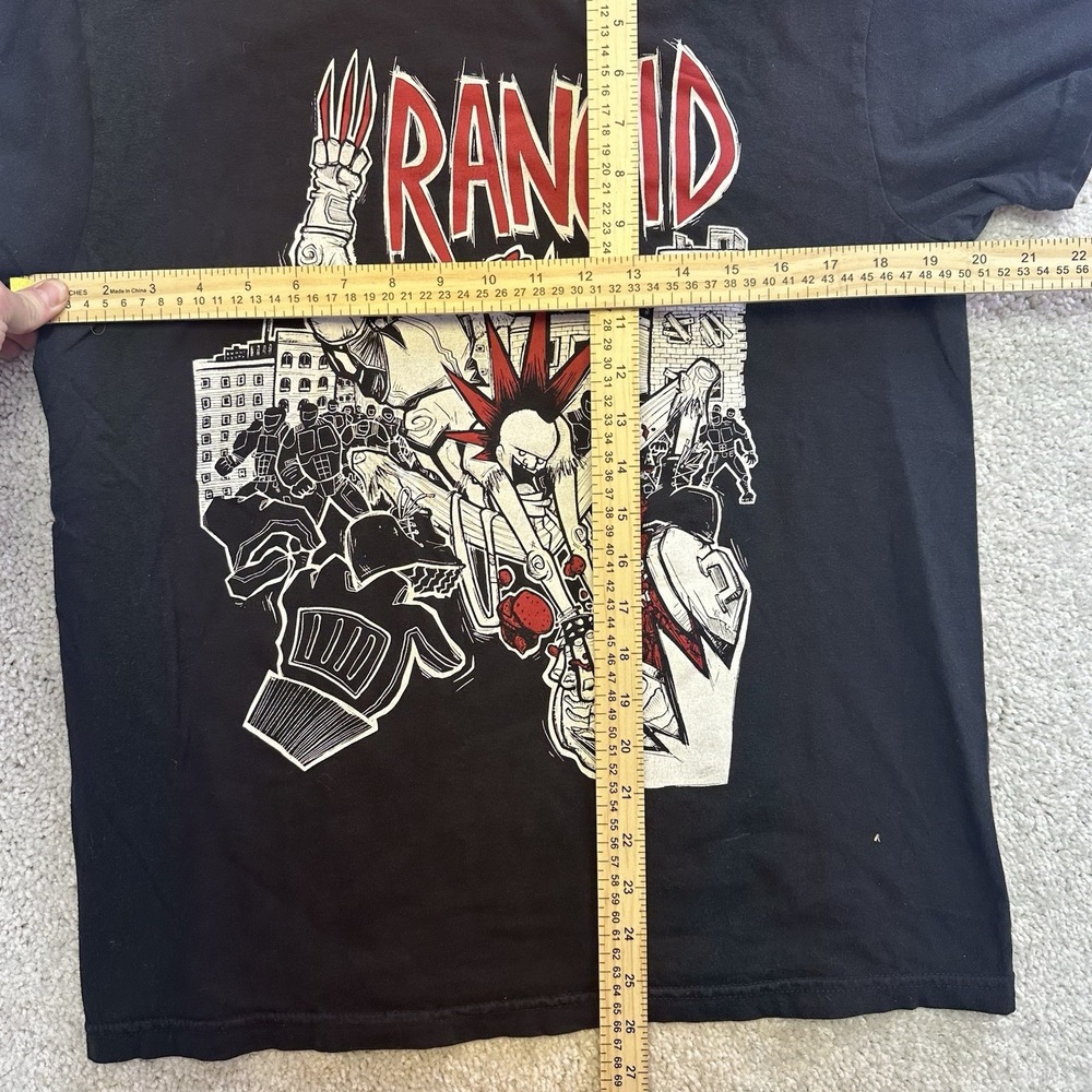 Vintage Y2K Rancid Shirt Size‎ Medium Band Tour Punk Rock Hardcore Metal - Picture 3 of 3